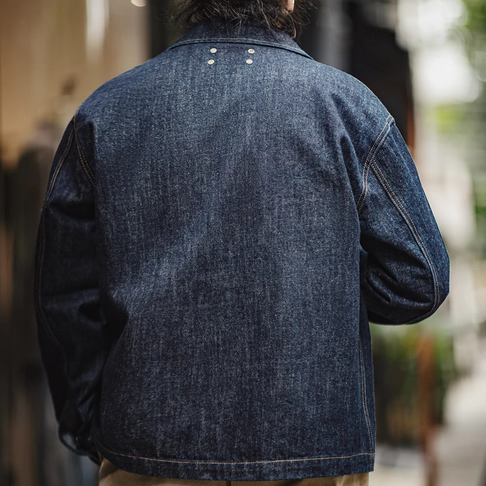 Irregular Pockets Style Denim Jacket