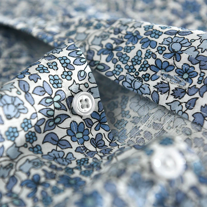 Floral Short Sleeve Single Breasted Shirt