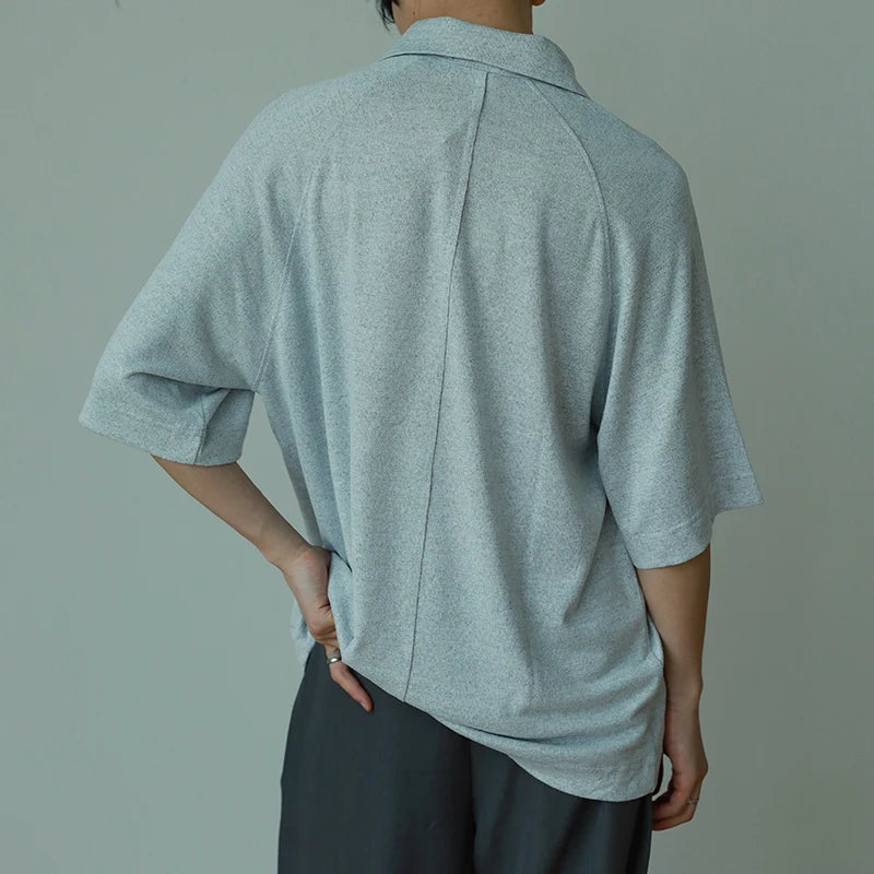 Solid Color Loose Men's Polo Shirt