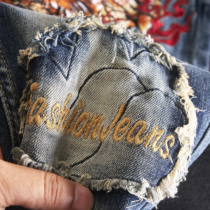 Wildstrike Tiger Embroidery Denim