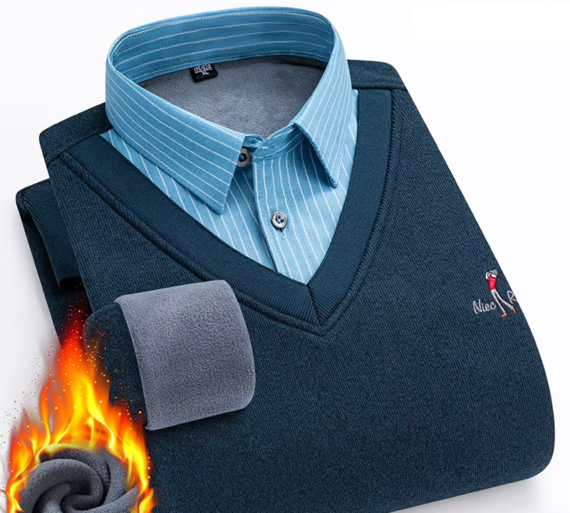 Two Layered Warm Thickened Sweater