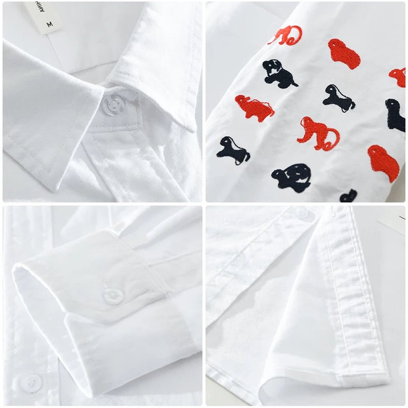 Animal Print On Sleeve Style Shirt