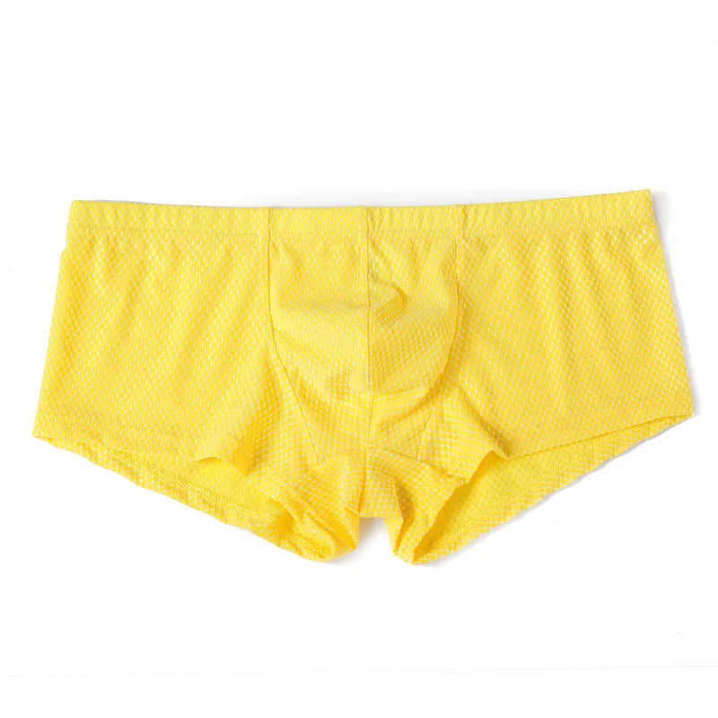 Dot Pattern Nylon Elastic Waist Boxer