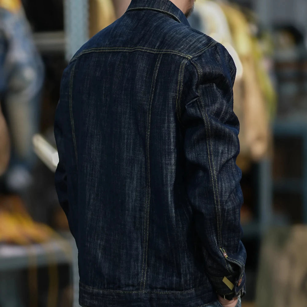 Raw Indigo Utility Denim Jacket