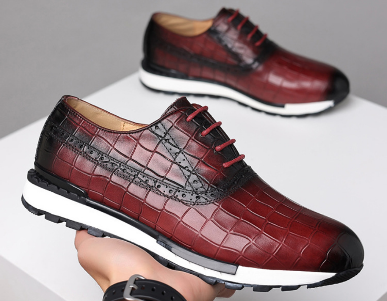 Genuine Leather Casual Daily Sneakers