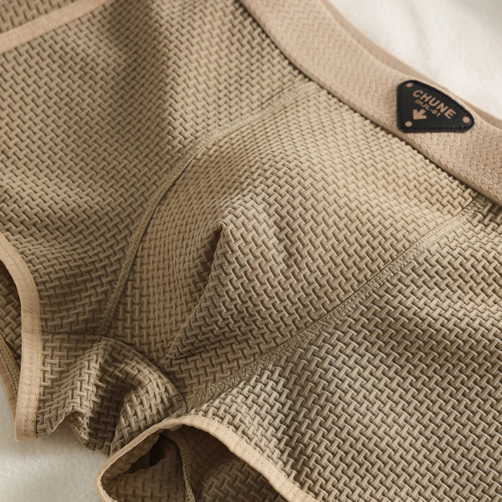 Knitted Plaid Relaxed Fit Boxer Set