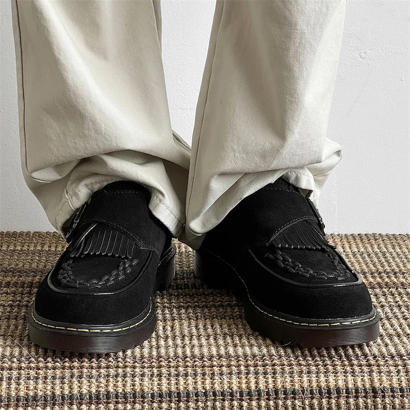 Retro Style Tassel Suede Leather Shoes