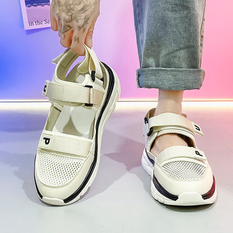 Casual Solid Air Mesh Men's Sandals