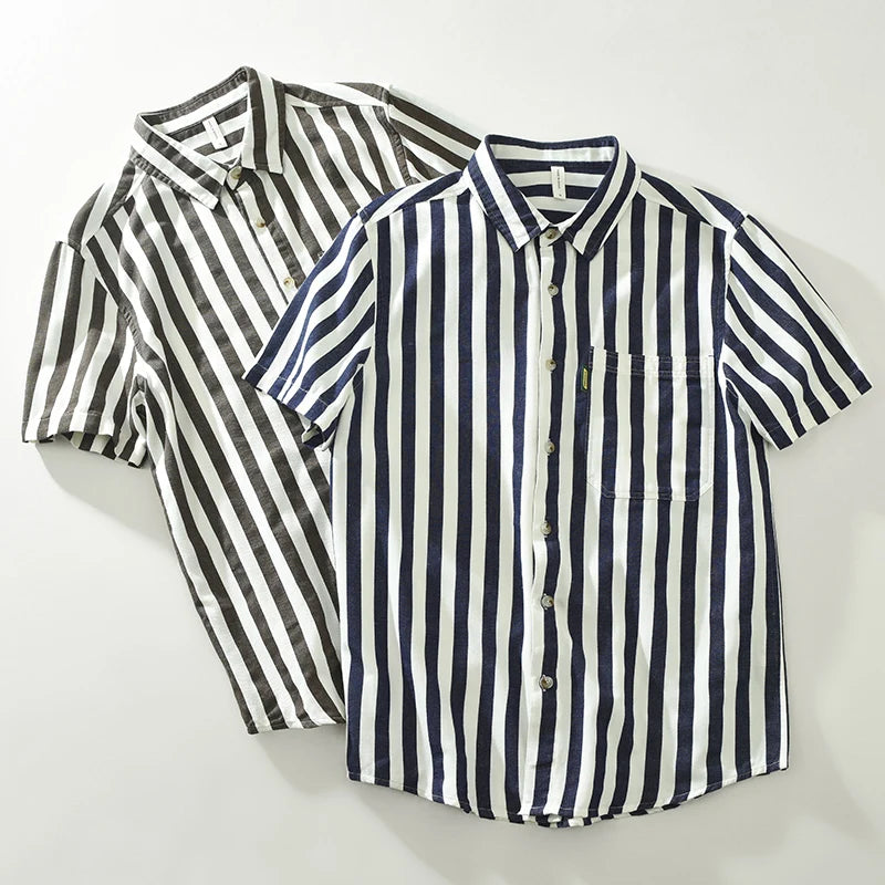 Clean Look Striped Short Sleeve Shirt