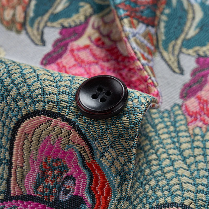 Casual Multicolor Animal Printed Blazer