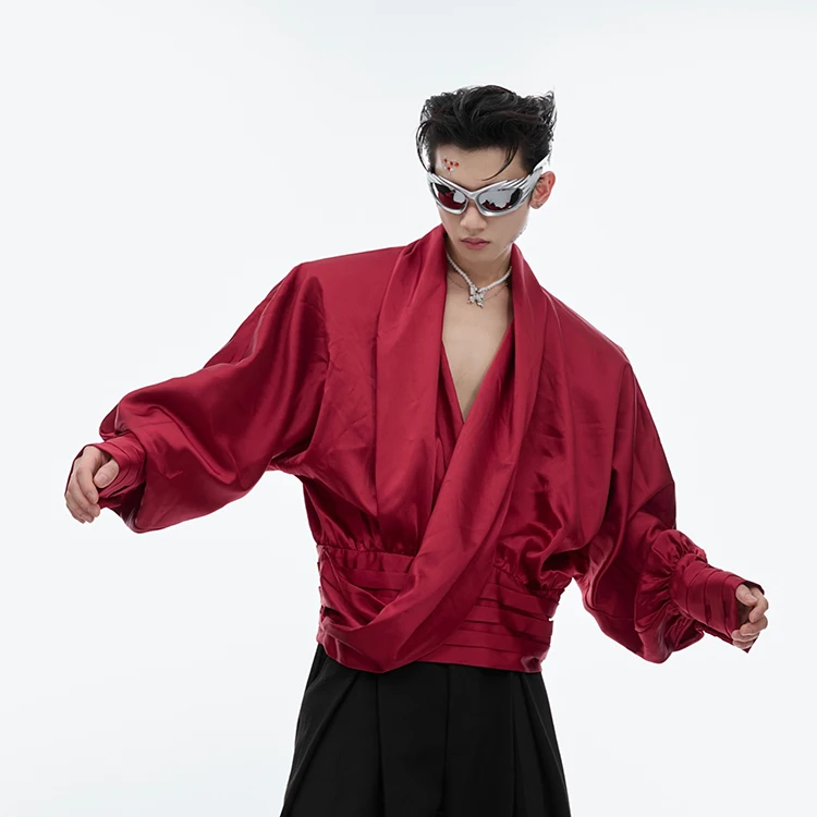 Solid Oversized Flowy Plaid Blouse Shirt