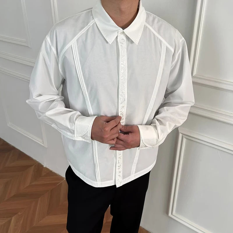 Vintage Embroidery Button Shirt