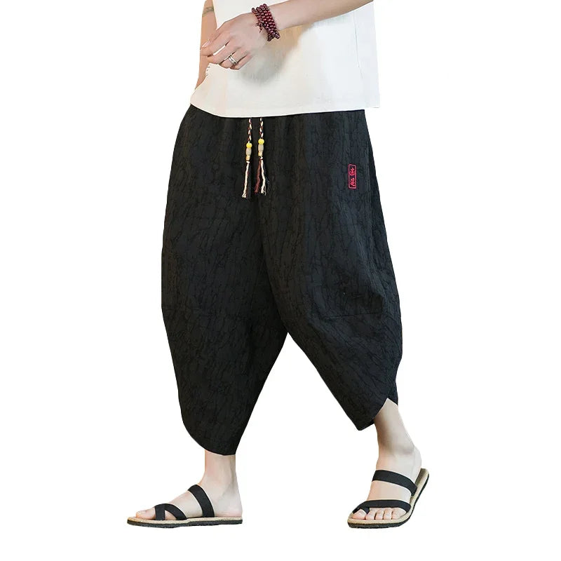 Casual Loose Linen Wide Leg Pants