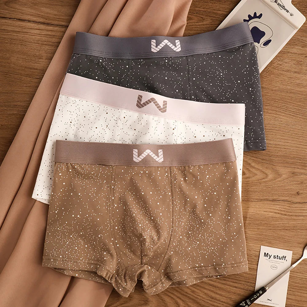 Starry Sky Print Breathable Boxer Set