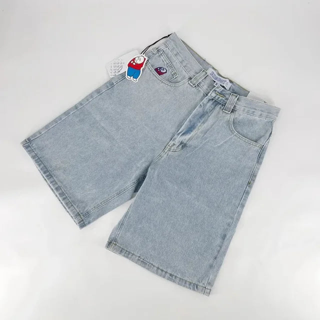 Casual Embroidery Hip-Hop Denim Shorts