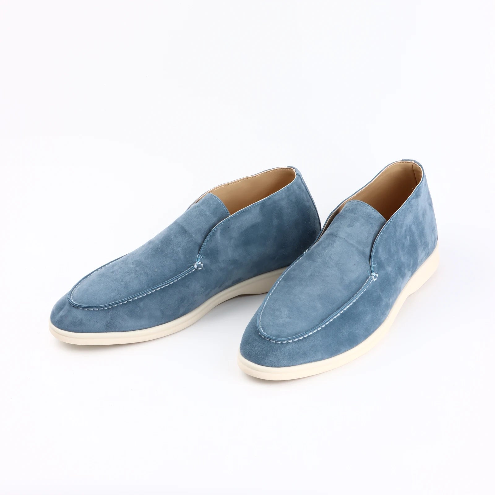 Suede Round Toe High-Top Shoes