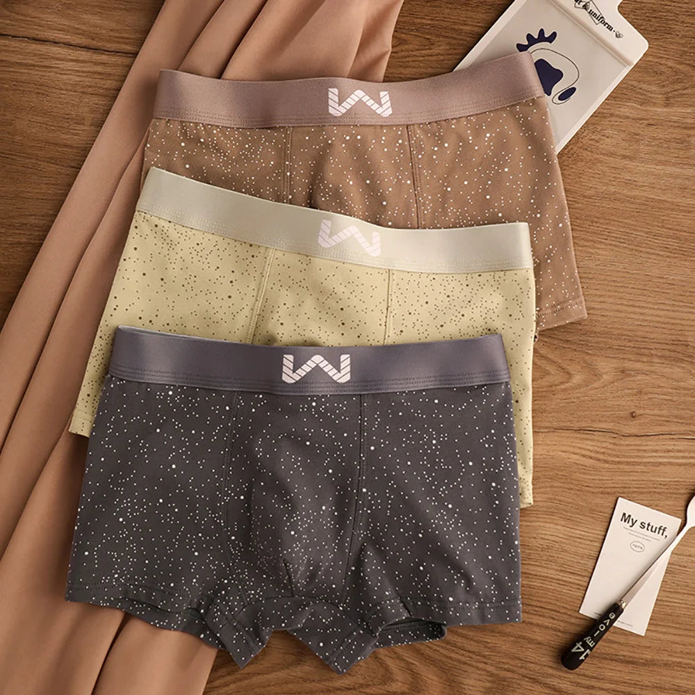 Starry Sky Print Breathable Boxer Set