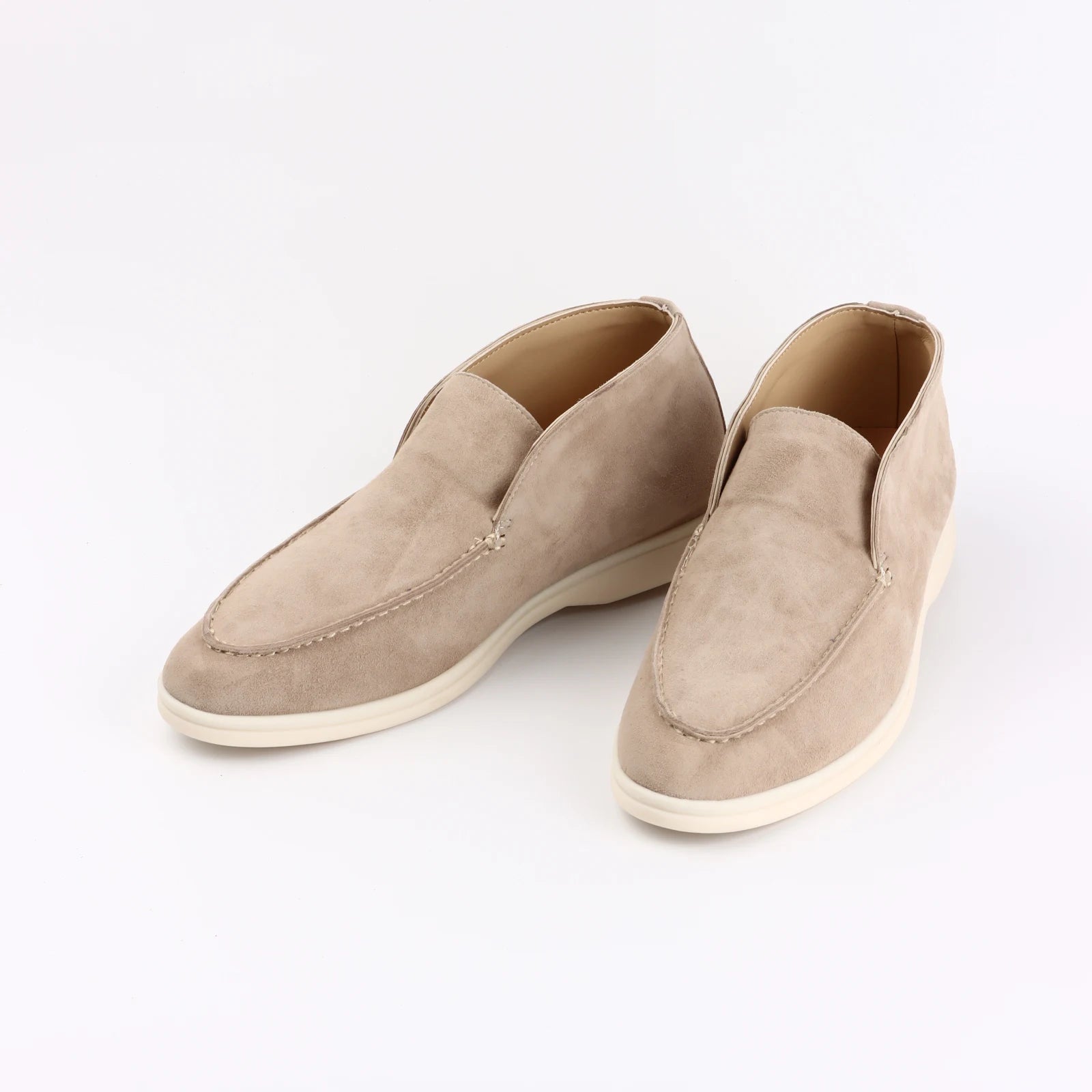 Suede Round Toe High-Top Shoes