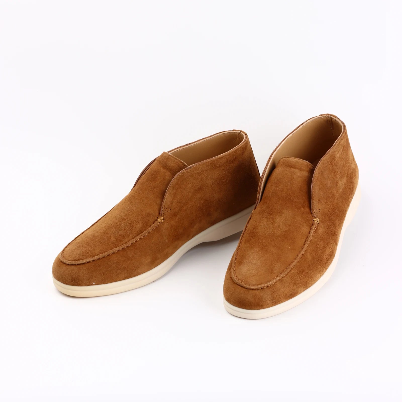 Suede Round Toe High-Top Shoes