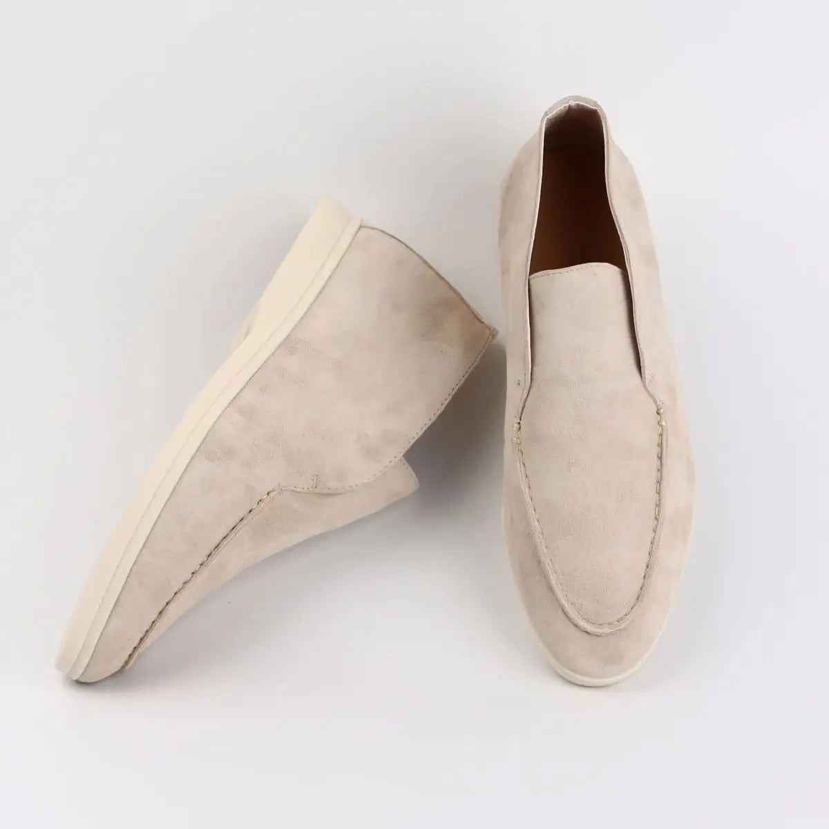 Suede Round Toe High-Top Shoes