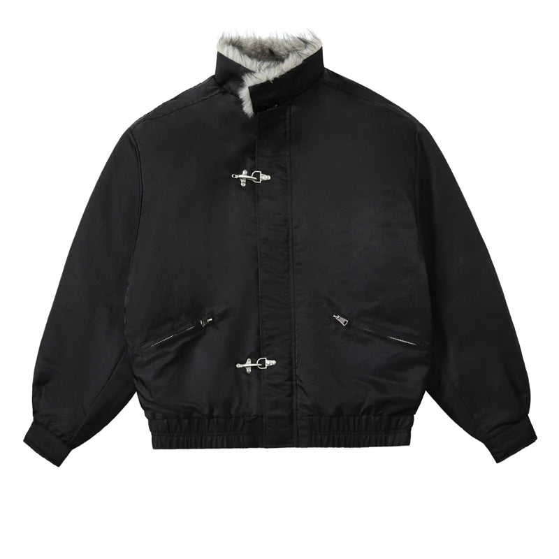 Inner Fur Thicken Warm Bomber Jacket