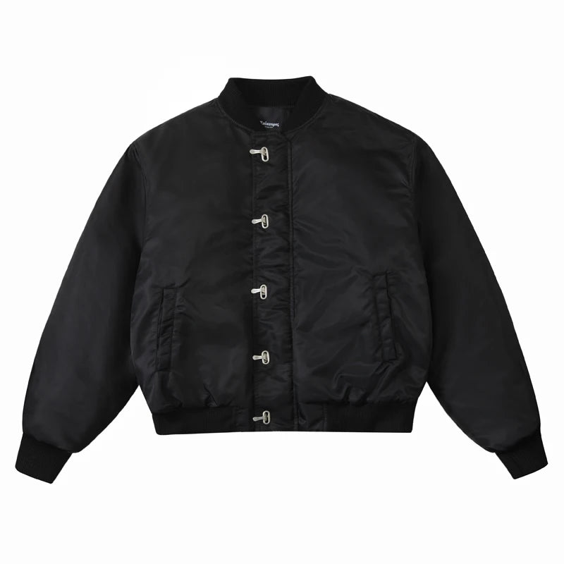 Metal Buckle Fashion Winter Jacket