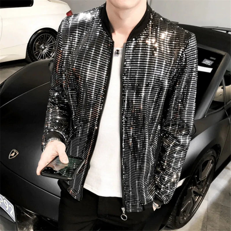 Fashion Cool Sequined Night-Club Jacket