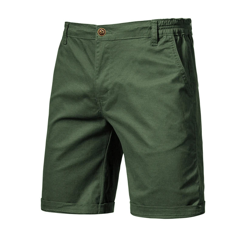 Classic Elastic Waist Chino Shorts