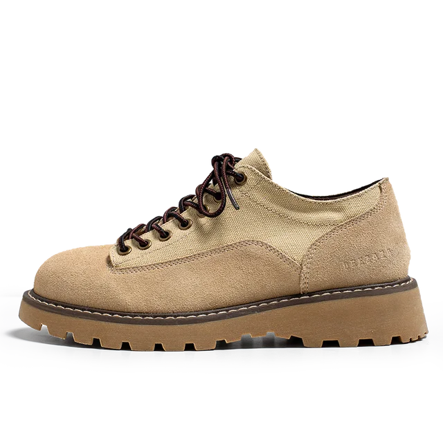 Retro Solid Suede Thick Sole Shoes