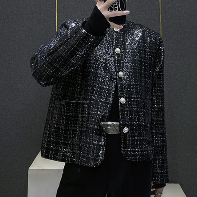 Single Button Club Style Jacket