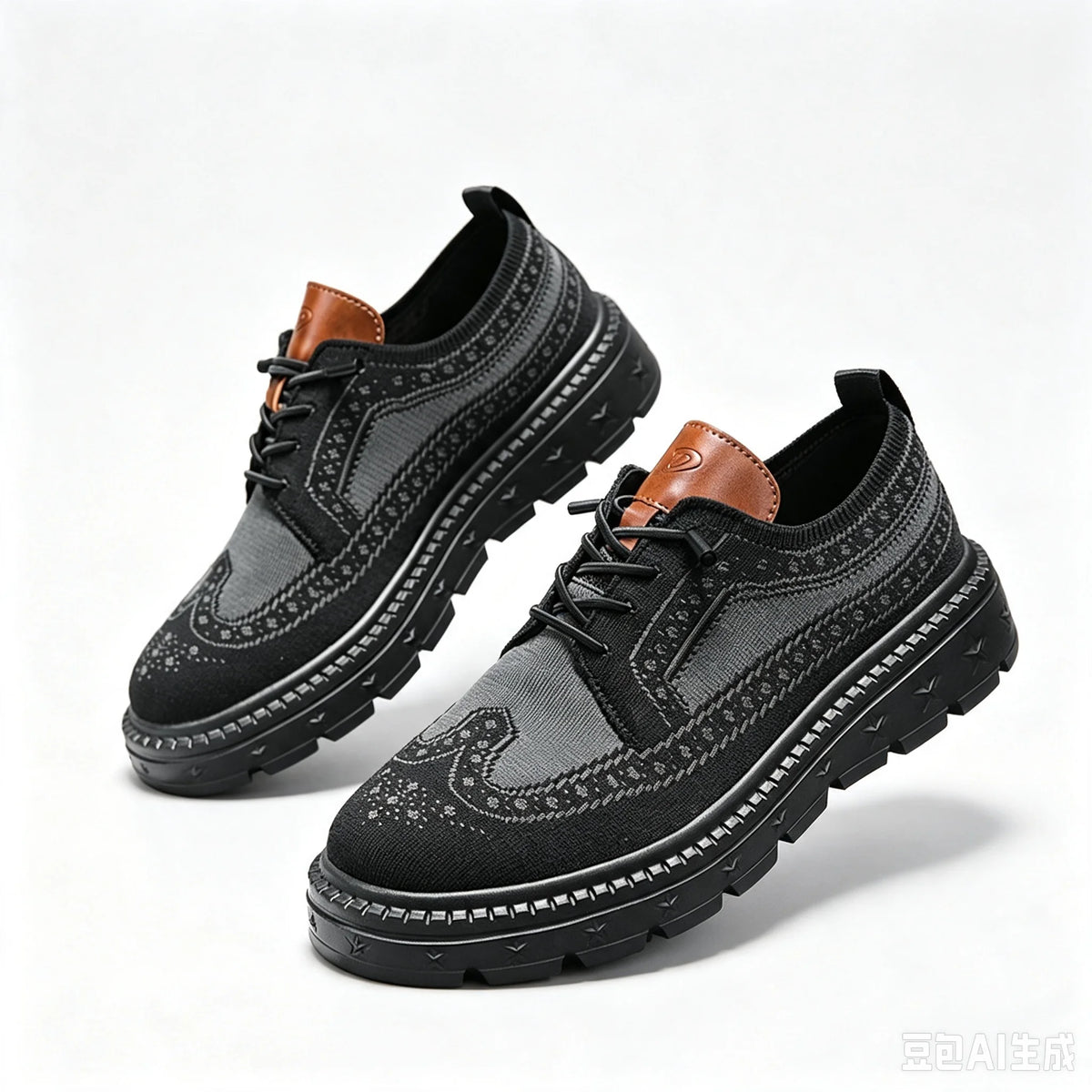 Casual Breathable Wingtip Brogue Sneakers
