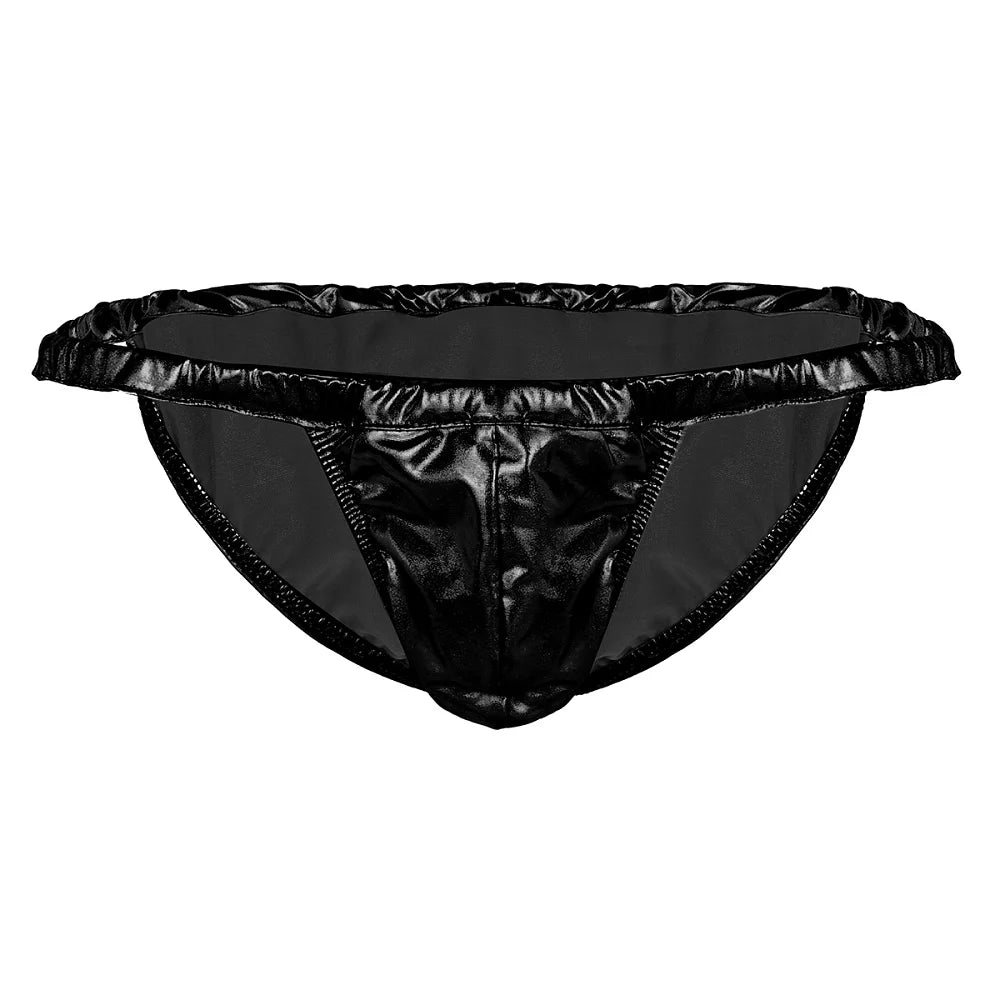 Stretchable Latex Spandex Men Brief