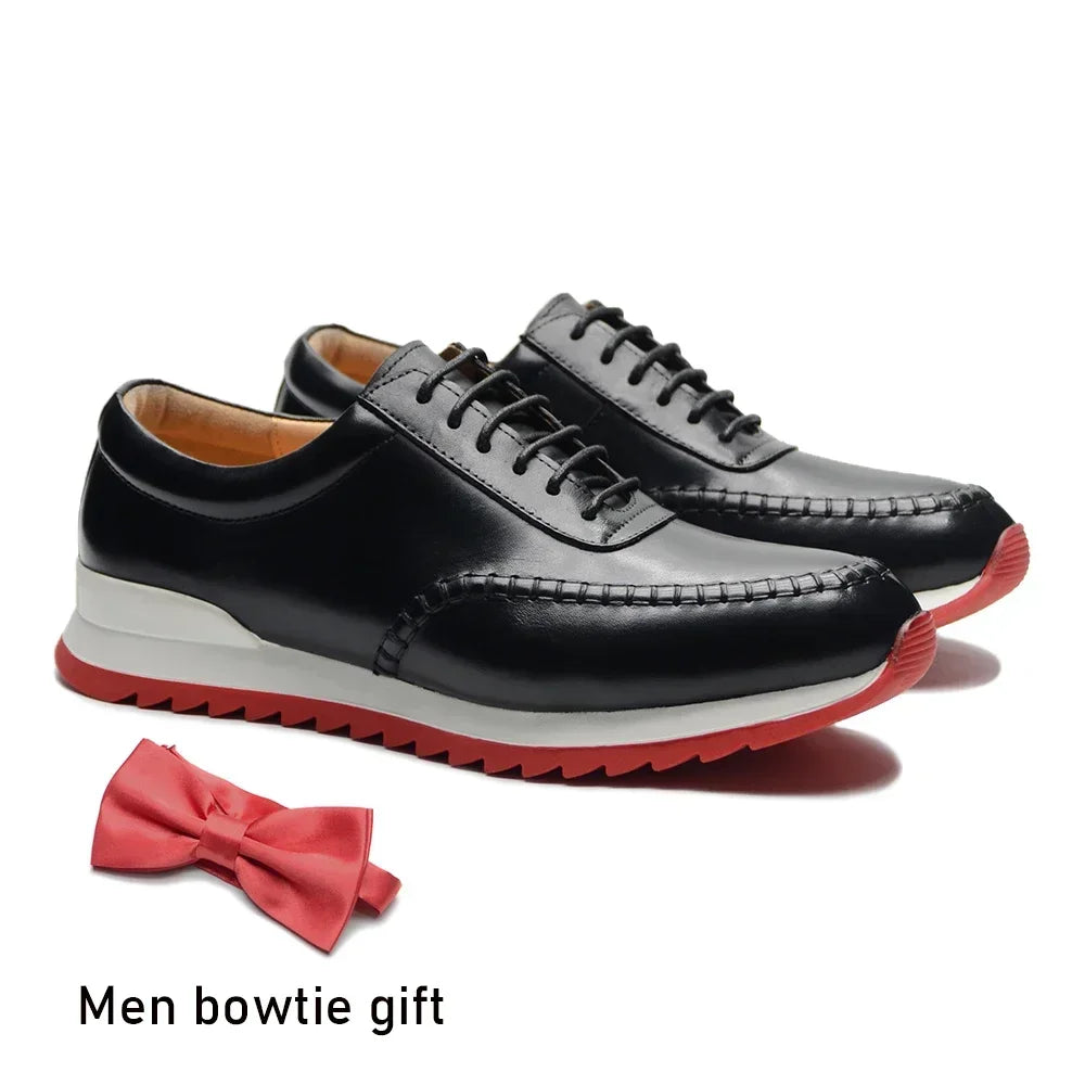 Red Sole Genuine Leather Men's Shoes