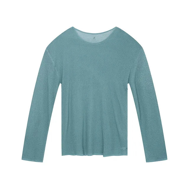 Solid Summer Long Sleeve T-Shirt