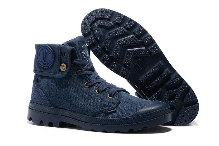 Canvas Lug Sole Tactical Boots