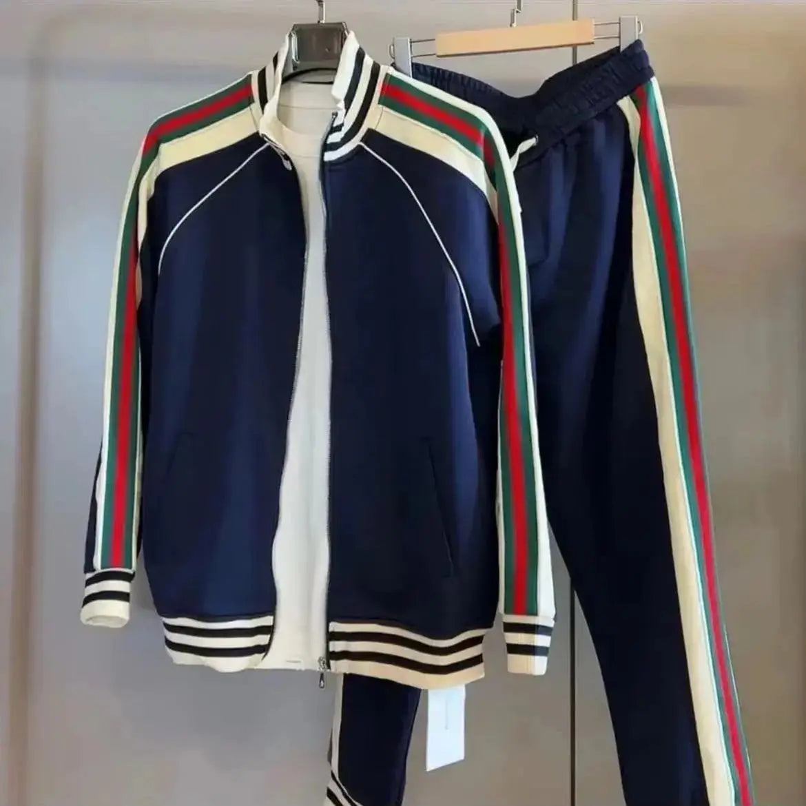 Multi-Color Blocking Men's Tracksuit