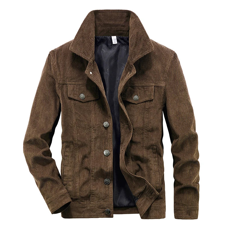 Classic Style Slim Fit Corduroy Jacket
