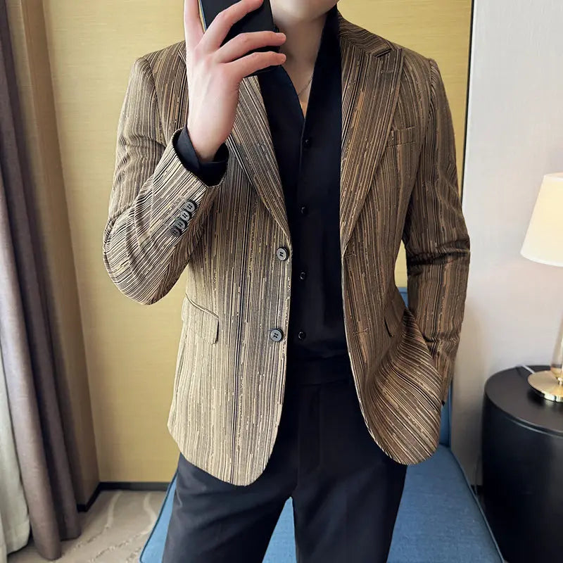 Elegant Slim Fit Line Blazer