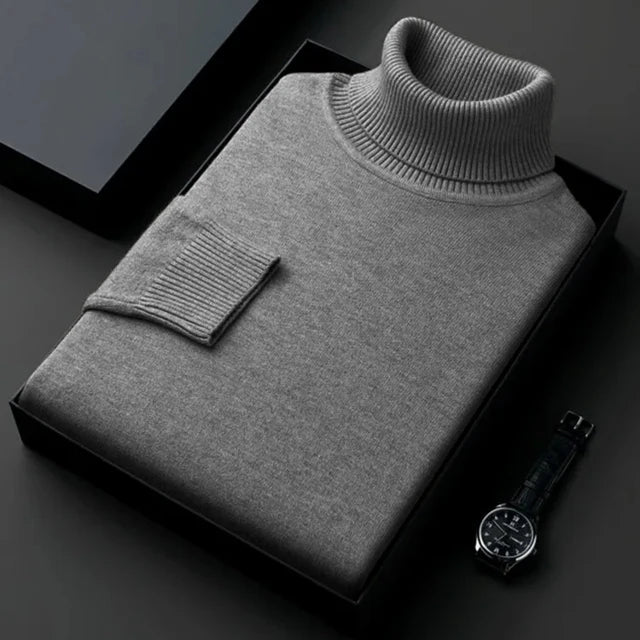 High-Quality Knitted Turtleneck Sweater