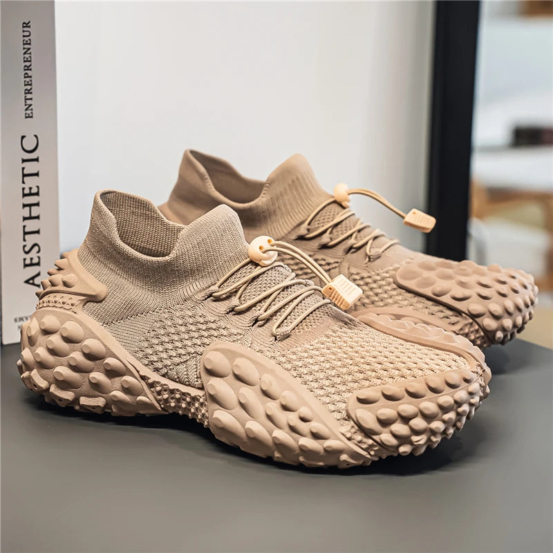 Chunky Grip Sole Slip-On Sneakers
