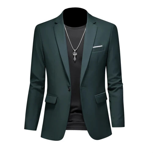 Fashion Solid Business Slim Fit Blazer