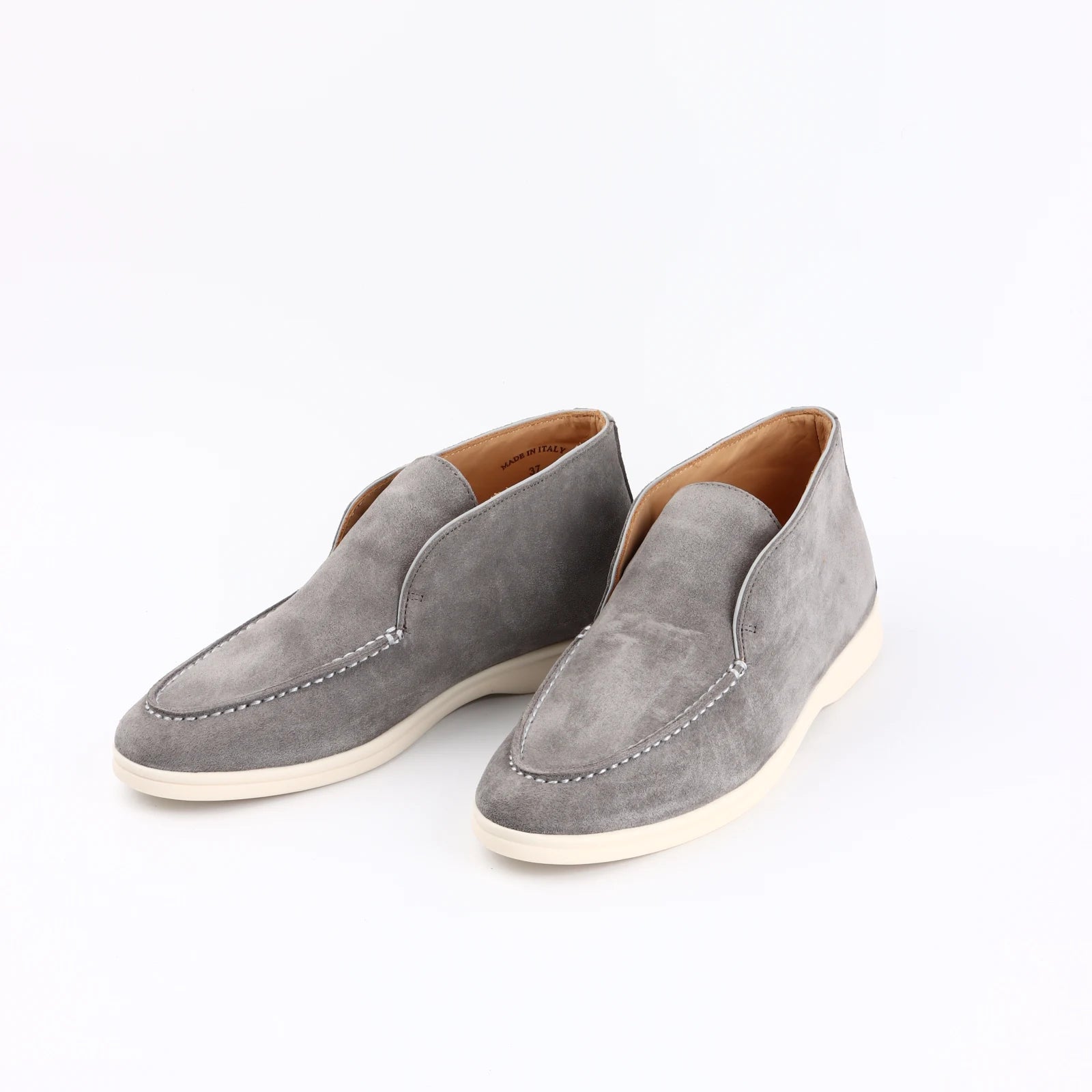 Suede Round Toe High-Top Shoes