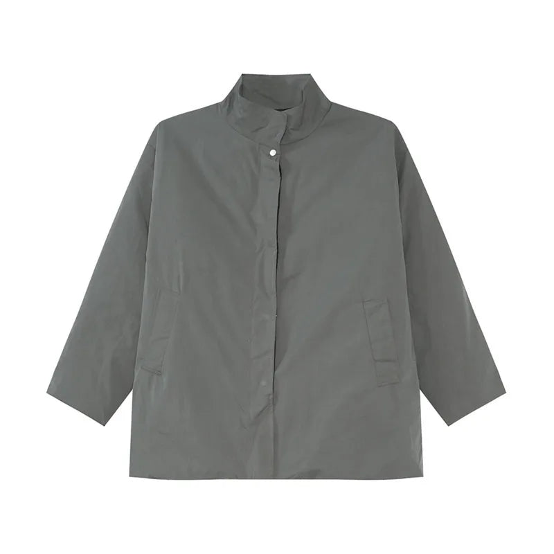 Casual Solid Color Padded Loose Jacket
