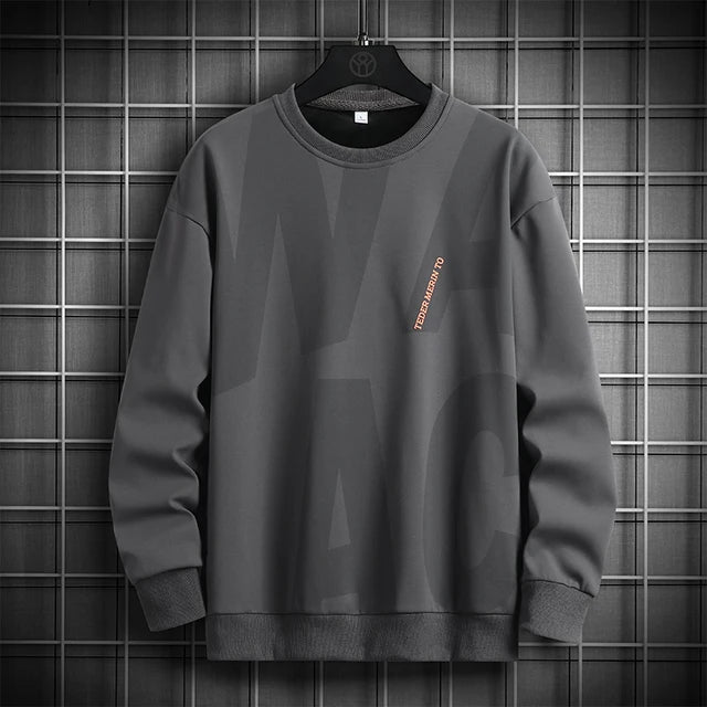 Fashion Solid Casual Letter Sweater