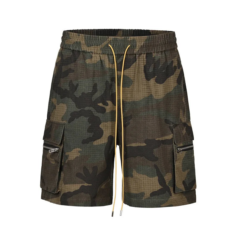 Camouflage Vintage Casual Shorts