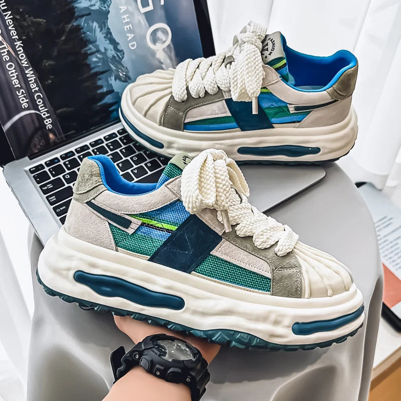 Thick Bottom Breathable Mesh Sneakers