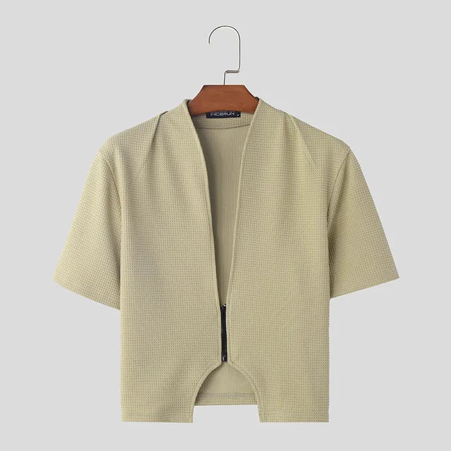 Casual Irregular Front Polyester Shirt
