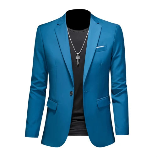 Fashion Solid Business Slim Fit Blazer