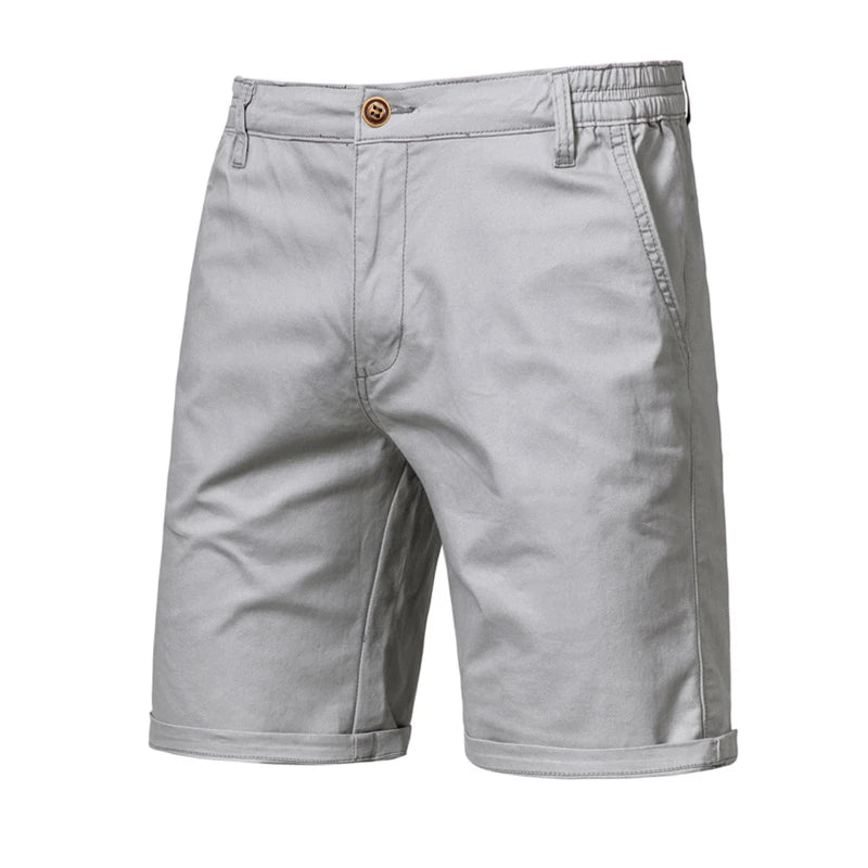 Classic Elastic Waist Chino Shorts