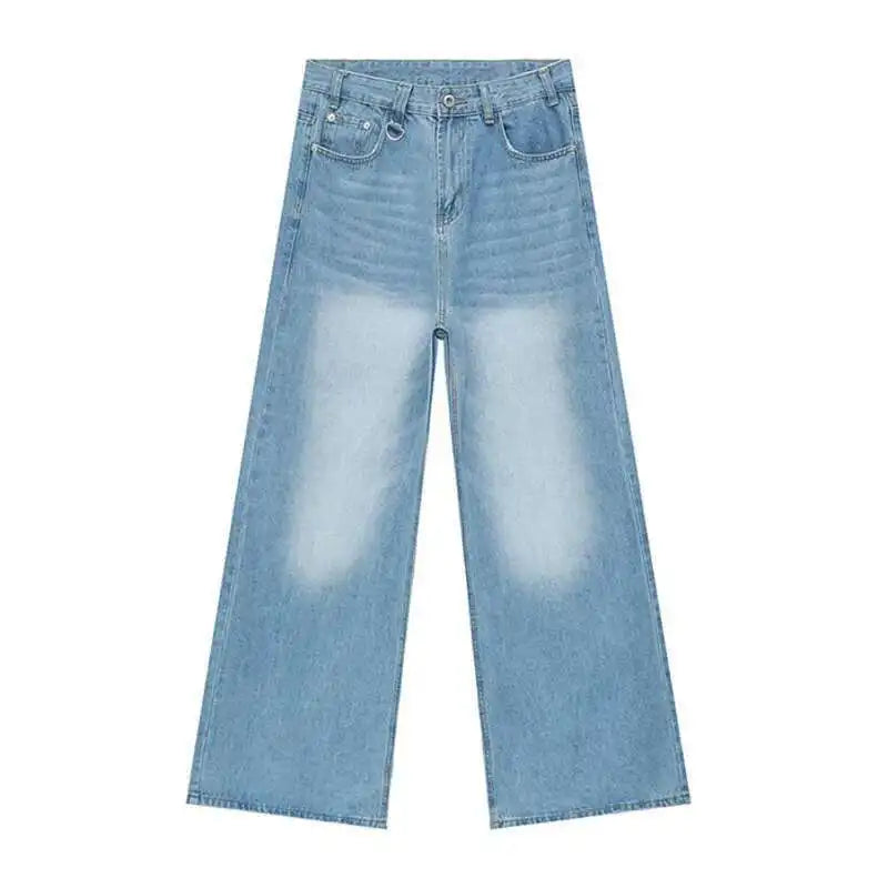 Washed Casual Straight Loose Jeans